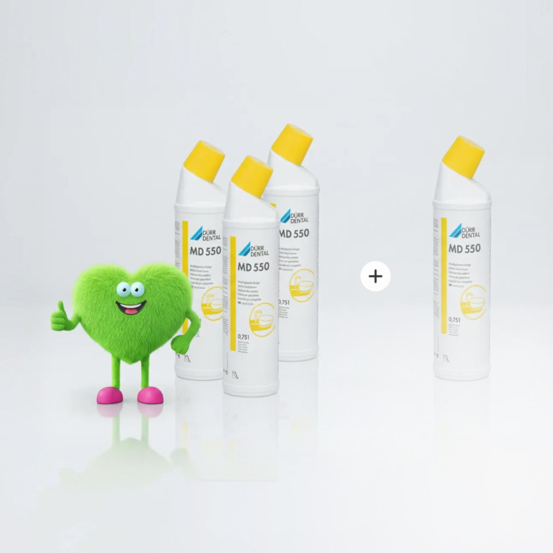DÜRR DENTAL MD 550 Čistič Plivátka 750ml 1ks 3+1 Zdarma