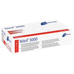 Meditrade Nitrile®3000 Rukavice Bez Pudru S Bílá 100ks AKCE 10+2 Zdarma