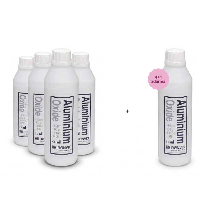 RONVIG Aluminium Oxide DENTO PREP 50µm 900g 1ks 4+1 Zdrama