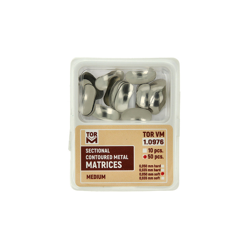 TOR VM Sekční Tvarované Matrice Medium Soft 0,050mm 50ks