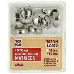 TOR VM Sekční Tvarované Matrice Small Hard 0,035mm 50ks