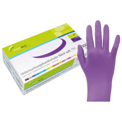 smartdent smart Nitrilové Rukavice Soft Bez Pudru Tmavě Fialová M 100ks