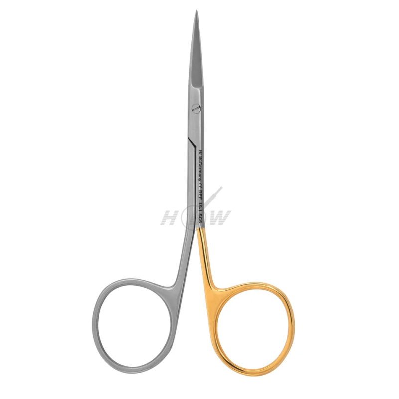 HLW Dental Nůžky Iris Zahnutá špička 11,5cm 1ks