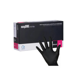 easyCARE Nitrile Rukavice Černá S 100 ks