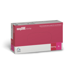 easyCARE Nitrile Rukavice Malinová S 100ks