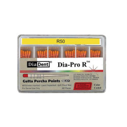 DiaDent Gutaperčové Čepy Dia - PRO R R50 Žlutá 60ks