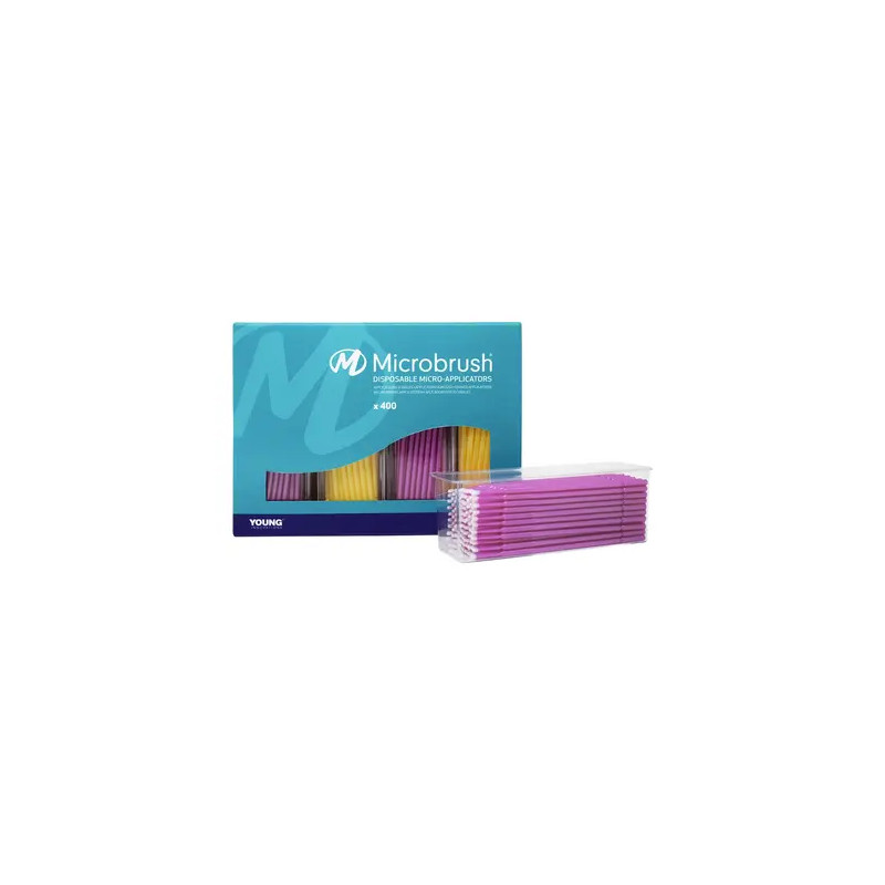 Microbrush® Micro-Applicators Fine Růžová/Žlutá 4x100ks 1bal