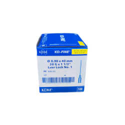 KDM KD-FINE Jehla Injekční 20G 0,9x40mm Žlutá 100ks