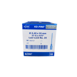 KDM KD-FINE Jehla Injekční 27G 0,4x20mm Šedá 100ks