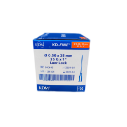 KDM KD-FINE Jehla Injekční 25G 0,5x25mm Oranžová 100ks