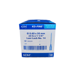 KDM KD-FINE Jehla Injekční 23G 0,6x30mm Modrá 100ks