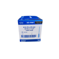 KDM KD-FINE Jehla Injekční 22G 0,7x40mm Černá 100ks