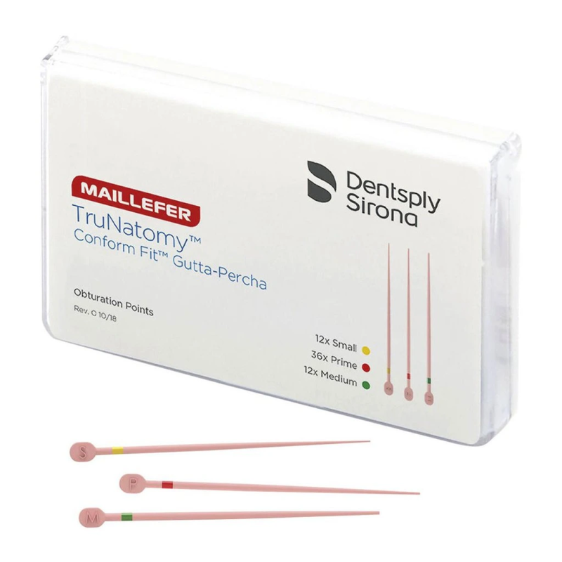 Dentsply Sirona TruNatomy Guttaperčové Čepy Sortiment 60ks