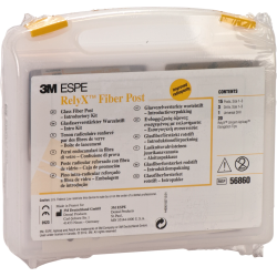 3M/Solventum RelyX™ Fiber Post Intro Kit (15x čep Y/R/B+4x kořenový vrtáček+20x Kanyla) 1bal