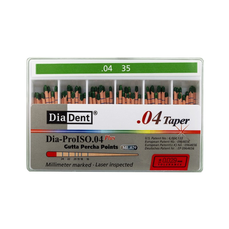 DiaDent Gutaperčové Čepy Dia-Pro ML.029 04Taper ISO35 60ks
