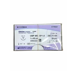 CHIRMAX Chirlac Braided Violet (HR18 USP 4/0 - EP1,5 1x45cm) 24ks