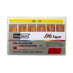 DiaDent Gutaperčové Čepy Dia-Pro ML.029 06Taper ISO20 60ks