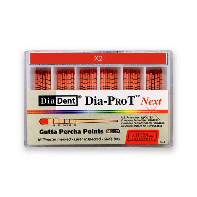 DiaDent Gutaperčové Čepy ML.029 Dia-ProT Next X2 60 ks
