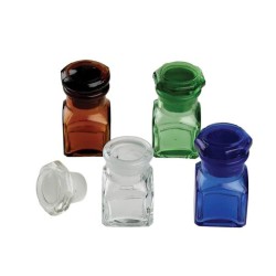 DiaDent Lahvička na Léky Amber Hranatá 1ks