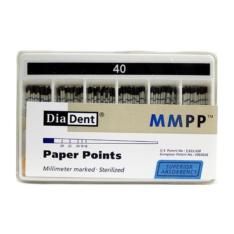 DiaDent Papírové Čepy MMPP 02Taper ISO40 200ks