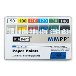 DiaDent Papírové Čepy MMPP 02Taper Sortiment ISO90-140 200ks